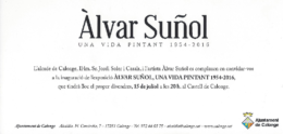 Alvar Suñol – Una Vida Pintant brochure